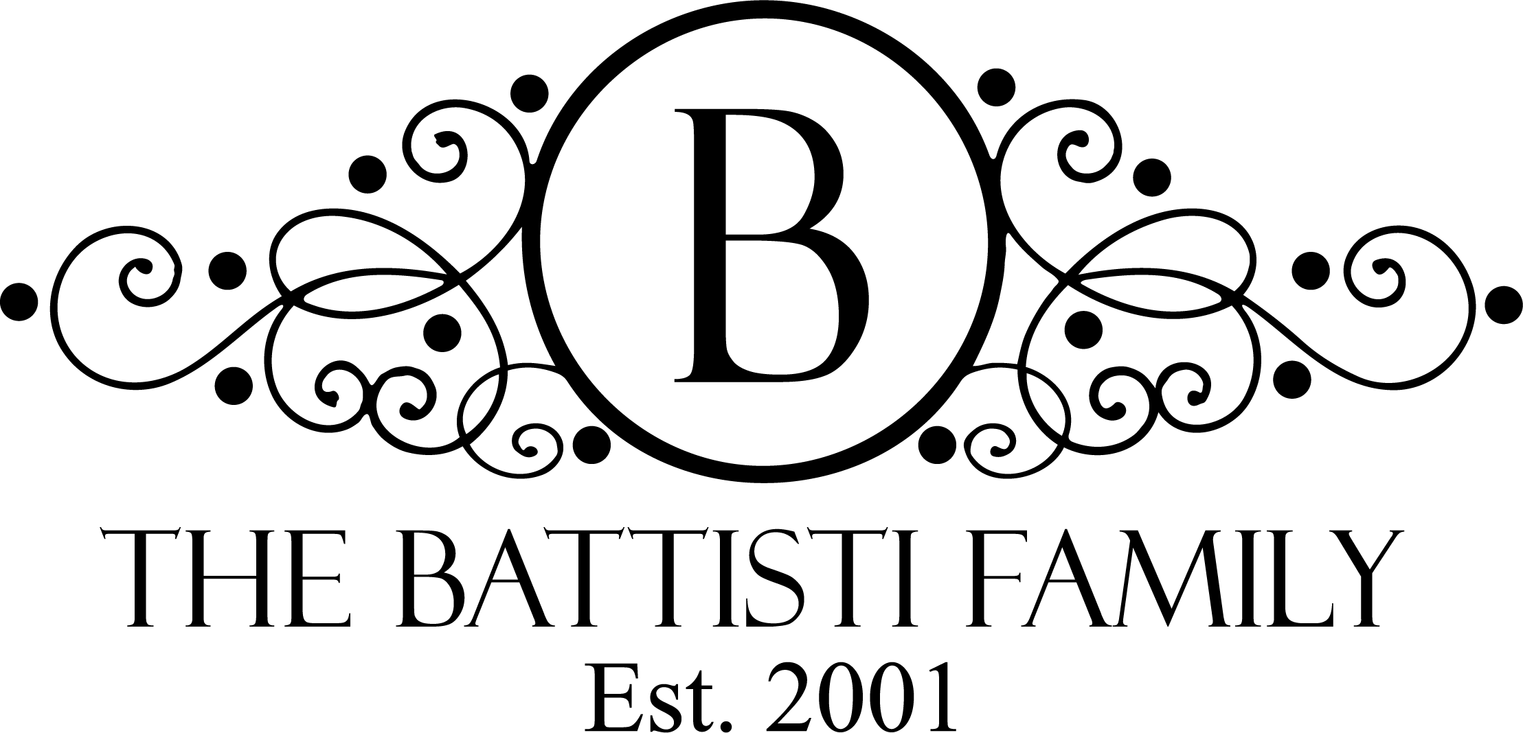 Wrought Iron Family Established Beautiful Wall Decals